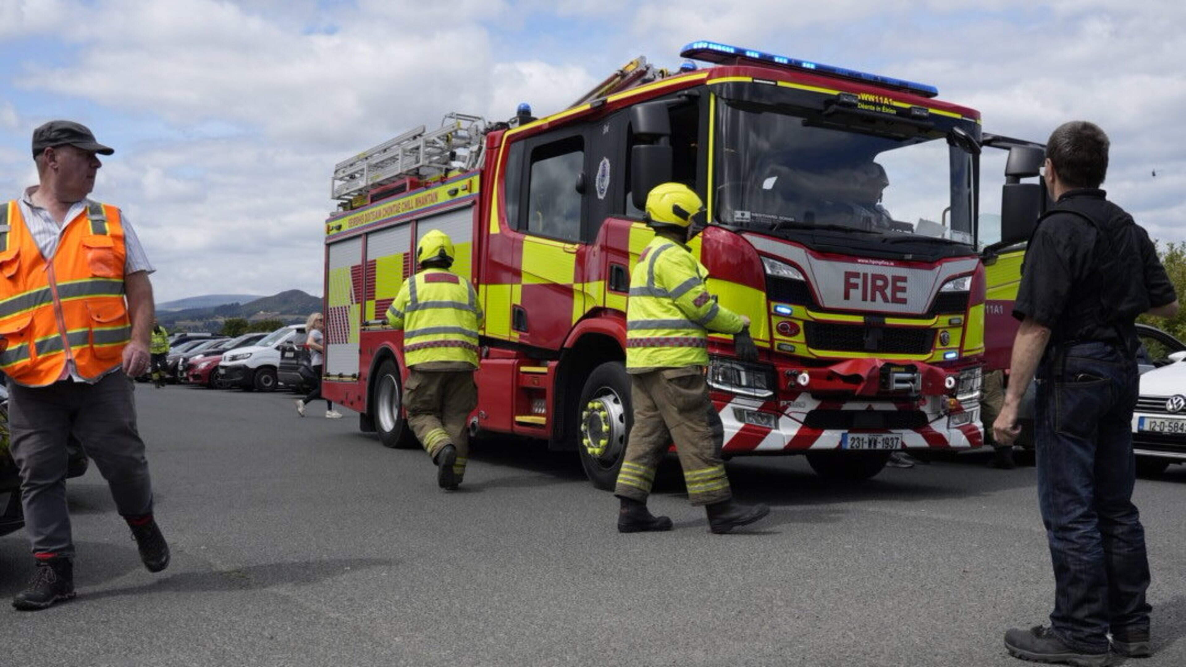Private helicopter helped put out fire hours before Bray Air Display start